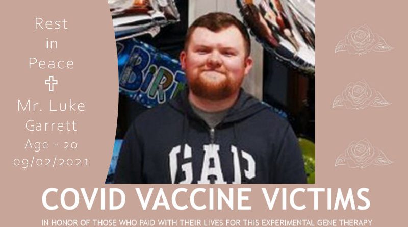 Covid Vaccine Victims – Luke Garrett